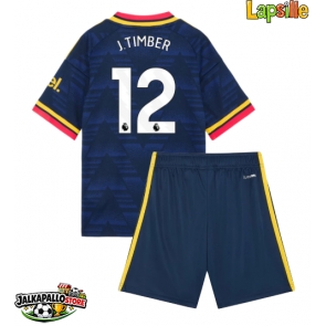 Arsenal Jurrien Timber #12 Vieraspaita Lapsille 2026-27 Lyhythihainen (+ shortsit)